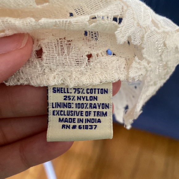 Anthropologie Lace Shirt Sz 10 - Picture 5 of 5